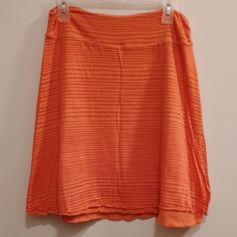 5/$15 Akini Vibrant Coral Orange A-Line Skirt M